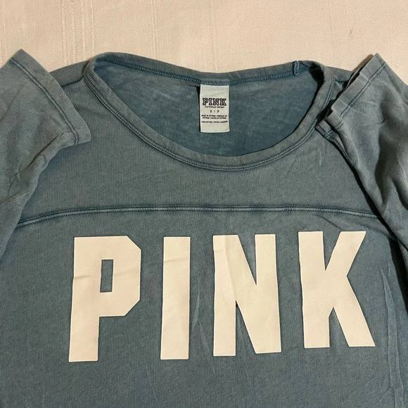 🖤 VICTORIA'S SECRET PINK Boyfriend Oversized Slub Jersey Shirt🖤 - Picture 3 of 6